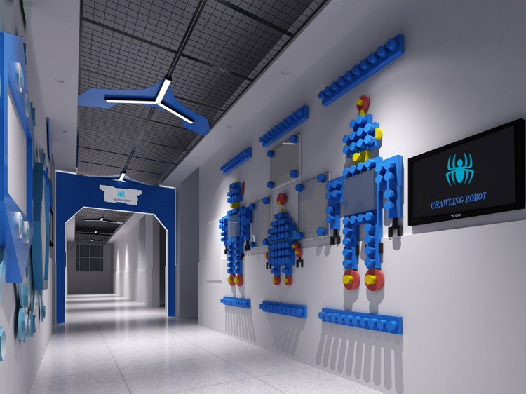 仿生机器人创客中心走廊